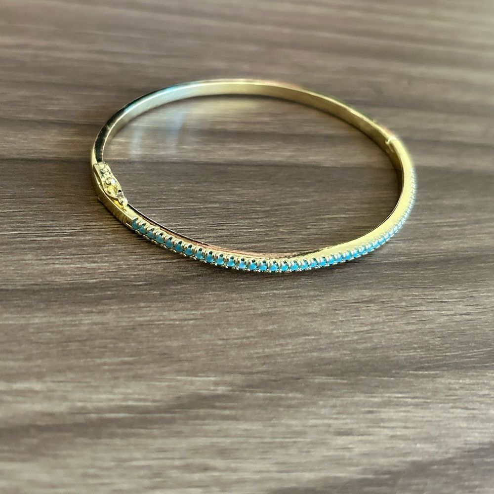 Blue diamond Bracelet Q358 - Picture 2 of 5